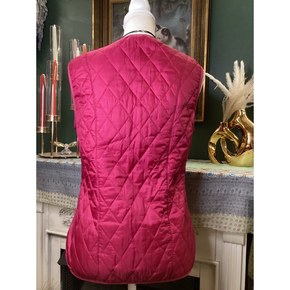 Barbour‎ Betty Interactive Liner Quilted Vest Raspberry LQU0088PI71 Womens 6 - Picture 4 of 7